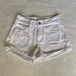 PacSun White Denim Shorts
